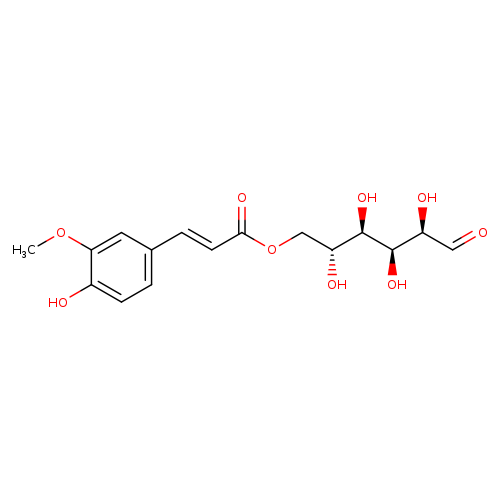 β-D-Glucopyranose, 6-[(2E)-3-(4-hydroxy-3-methoxyphenyl)-2-propenoate]