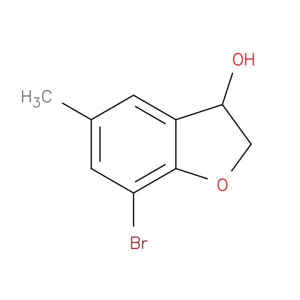 7-bromo-5-methyl-2,3-dihydro-1-benzofuran-3-ol