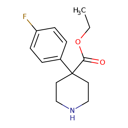 Ethyl 4-(4-fluorophenyl)piperidine-4-carboxylate HCl