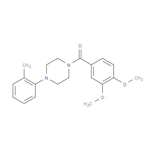1-(3,4-dimethoxybenzoyl)-4-(2-methylphenyl)piperazine