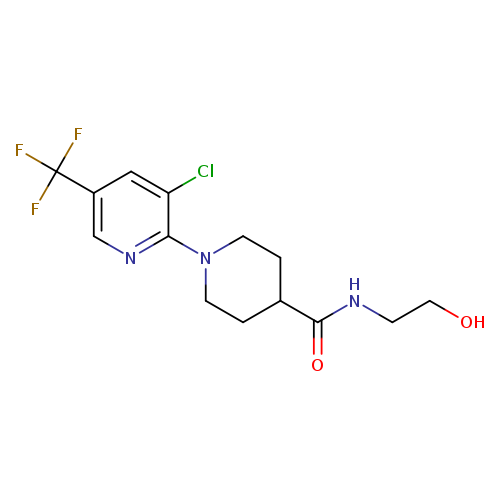 1-[3-Chloro-5-(trifluoromethyl)-2-pyridinyl]-n-(2-hydroxyethyl)-4-piperidinecarboxamide
