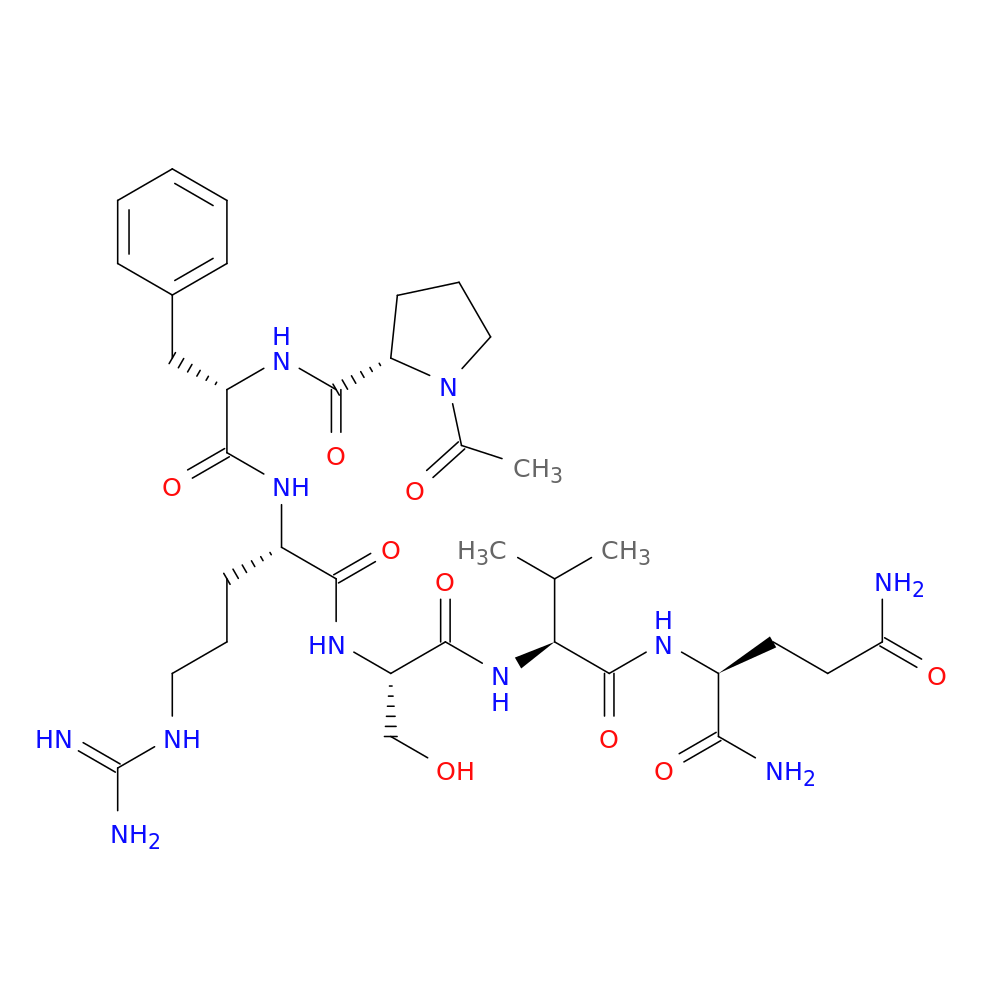 1-ACETYL-L-PROLYL-L-PHENYLALANYL-L-ARGINYL-L-SERYL-L-VALYL-L-GLUTAMAMIDE
