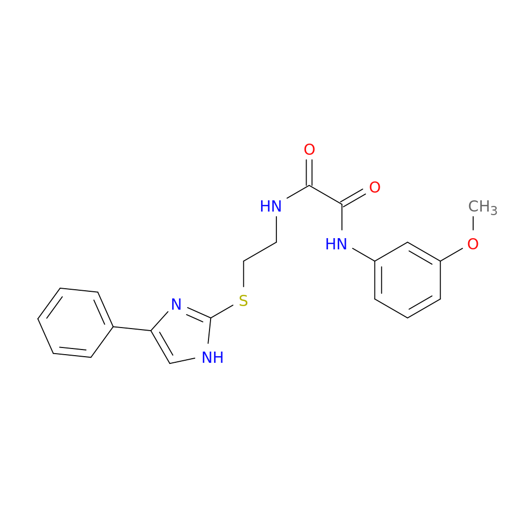 N'-(3-methoxyphenyl)-N-{2-[(4-phenyl-1H-imidazol-2-yl)sulfanyl]ethyl}ethanediamide