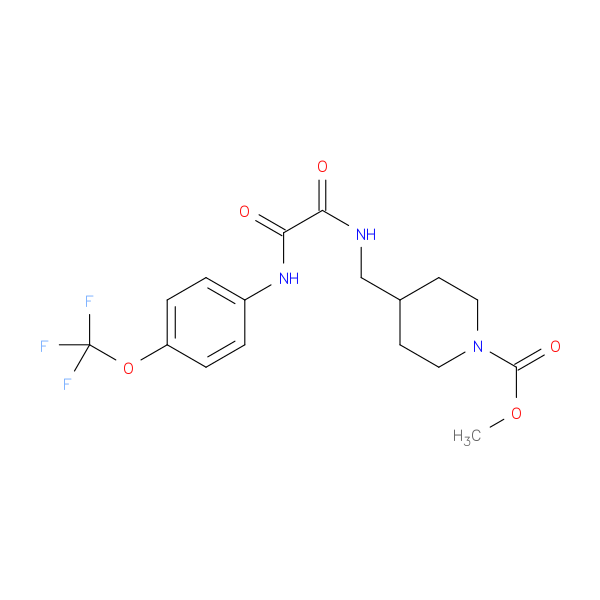 methyl 4-[({[4-(trifluoromethoxy)phenyl]carbamoyl}formamido)methyl]piperidine-1-carboxylate