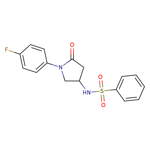 N-[1-(4-fluorophenyl)-5-oxopyrrolidin-3-yl]benzenesulfonamide