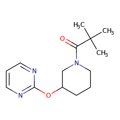 2,2-dimethyl-1-[3-(pyrimidin-2-yloxy)piperidin-1-yl]propan-1-one