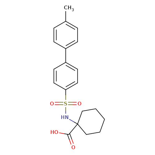 1-{[(4'-methyl[1,1'-biphenyl]-4-yl)sulfonyl]amino}cyclohexanecarboxylic acid