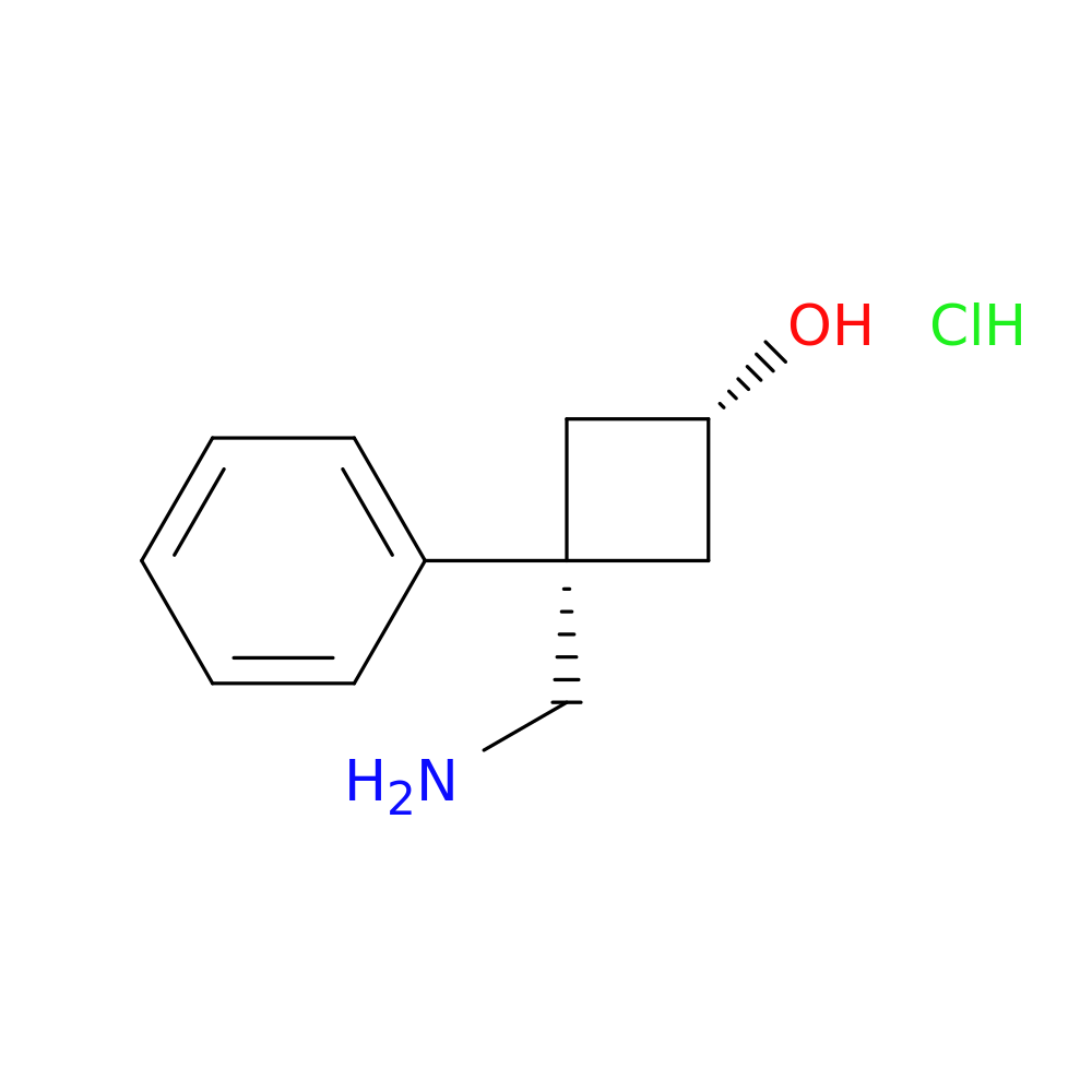 (1s,3s)-3-(aminomethyl)-3-phenylcyclobutan-1-ol hydrochloride
