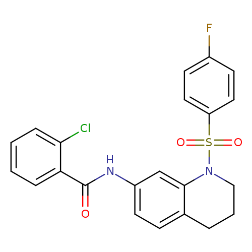 2-chloro-N-[1-(4-fluorobenzenesulfonyl)-1,2,3,4-tetrahydroquinolin-7-yl]benzamide