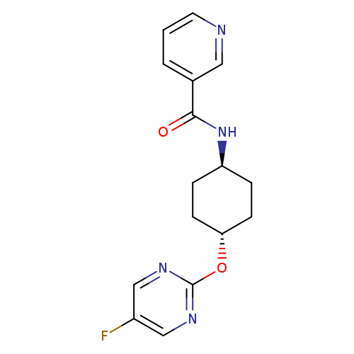 N-[(1r,4r)-4-[(5-fluoropyrimidin-2-yl)oxy]cyclohexyl]pyridine-3-carboxamide
