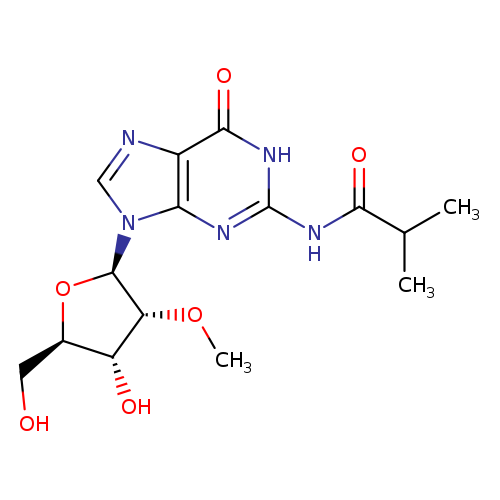 N-(9-((2R,3R,4R,5R)-4-Hydroxy-5-(hydroxymethyl)-3-methoxytetrahydrofuran-2-yl)-6-oxo-6,9-dihydro-1H-purin-2-yl)isobutyramide
