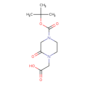 1-Piperazineaceticacid, 4-[(1,1-dimethylethoxy)carbonyl]-2-oxo-