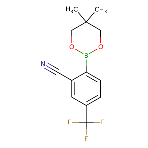 2-(5,5-Dimethyl-1,3,2-dioxaborinan-2-yl)-5-(trifluoromethyl)benzonitrile