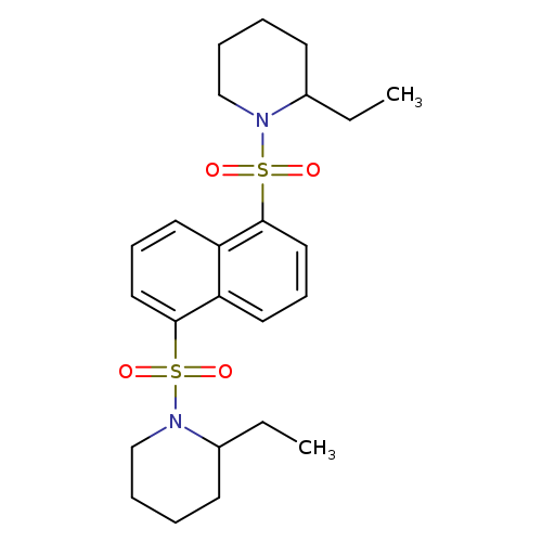 2-ethyl-1-({5-[(2-ethylpiperidin-1-yl)sulfonyl]naphthalen-1-yl}sulfonyl)piperidine
