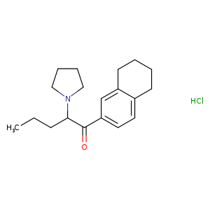 2-(pyrrolidin-1-yl)-1-(5,6,7,8-tetrahydronaphthalen-2-yl)pentan-1-one,monohydrochloride