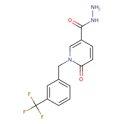 6-oxo-1-{[3-(trifluoromethyl)phenyl]methyl}-1,6-dihydropyridine-3-carbohydrazide