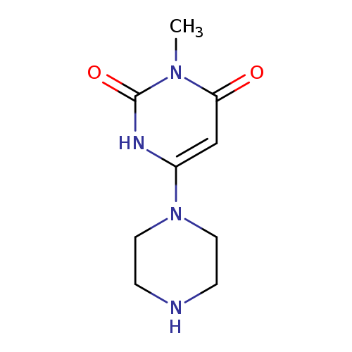 3-methyl-6-(piperazin-1-yl)pyrimidine-2,4(1H,3H)-dione