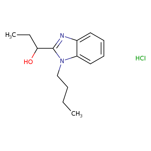1-(1-butyl-1H-1,3-benzodiazol-2-yl)propan-1-ol hydrochloride