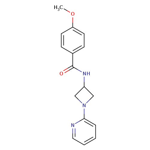 4-methoxy-N-[1-(pyridin-2-yl)azetidin-3-yl]benzamide