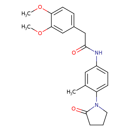 2-(3,4-dimethoxyphenyl)-N-[3-methyl-4-(2-oxopyrrolidin-1-yl)phenyl]acetamide