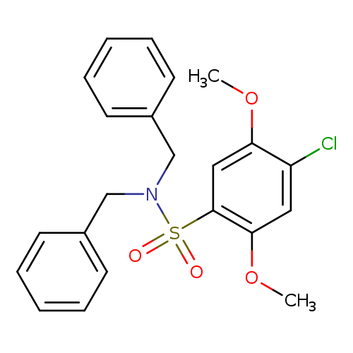 N,N-dibenzyl-4-chloro-2,5-dimethoxybenzene-1-sulfonamide