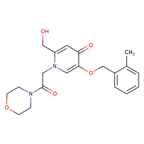 2-(hydroxymethyl)-5-[(2-methylphenyl)methoxy]-1-[2-(morpholin-4-yl)-2-oxoethyl]-1,4-dihydropyridin-4-one