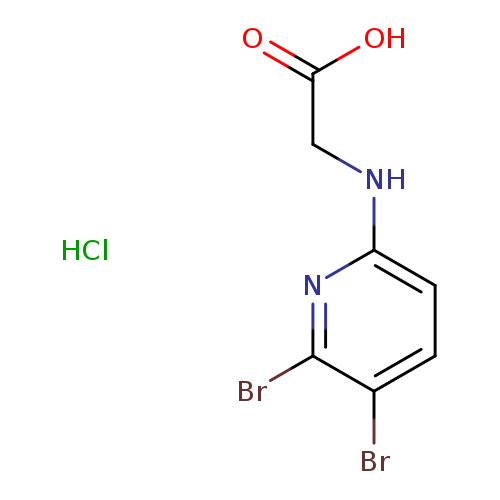 2-[(5,6-dibromopyridin-2-yl)amino]acetic acid hydrochloride