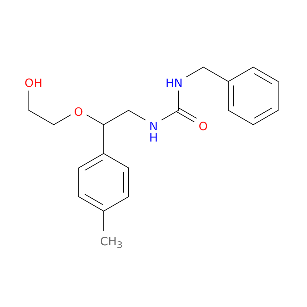 1-benzyl-3-[2-(2-hydroxyethoxy)-2-(4-methylphenyl)ethyl]urea
