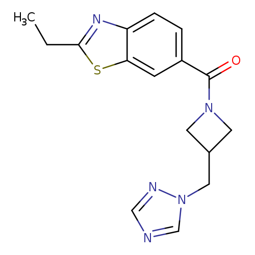 2-ethyl-6-{3-[(1H-1,2,4-triazol-1-yl)methyl]azetidine-1-carbonyl}-1,3-benzothiazole