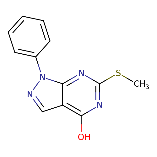 6-(methylsulfanyl)-1-phenyl-1H-pyrazolo[3,4-d]pyrimidin-4-ol