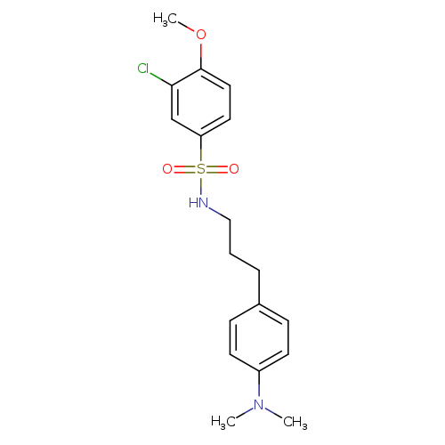 3-chloro-N-{3-[4-(dimethylamino)phenyl]propyl}-4-methoxybenzene-1-sulfonamide