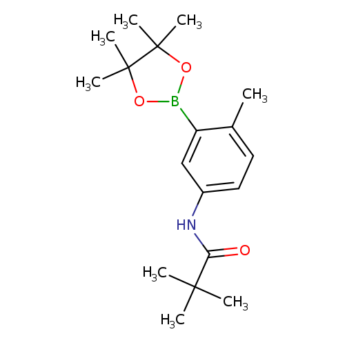 2,2-dimethyl-N-[4-methyl-3-(tetramethyl-1,3,2-dioxaborolan-2-yl)phenyl]propanamide