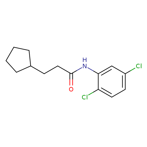 3-cyclopentyl-N-(2,5-dichlorophenyl)propanamide