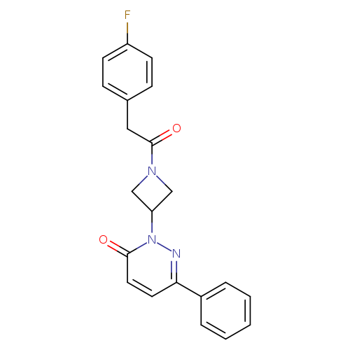 2-{1-[2-(4-fluorophenyl)acetyl]azetidin-3-yl}-6-phenyl-2,3-dihydropyridazin-3-one