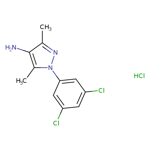 1-(3,5-dichlorophenyl)-3,5-dimethyl-1H-pyrazol-4-aminehydrochloride