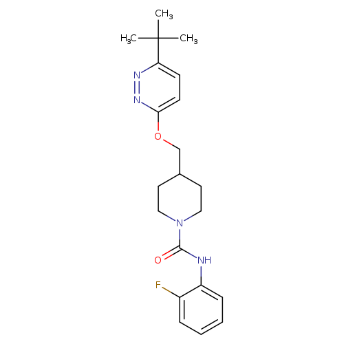 4-{[(6-tert-butylpyridazin-3-yl)oxy]methyl}-N-(2-fluorophenyl)piperidine-1-carboxamide