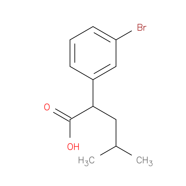 2-(3-Bromophenyl)-4-methylpentanoic acid