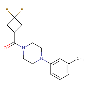 1-(3,3-difluorocyclobutanecarbonyl)-4-(3-methylphenyl)piperazine