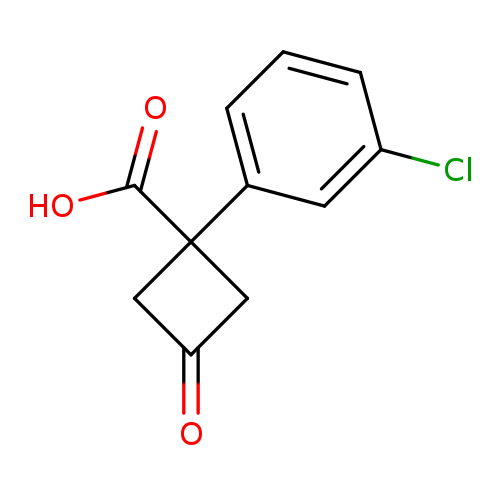 1-(3-chlorophenyl)-3-oxocyclobutane-1-carboxylic acid