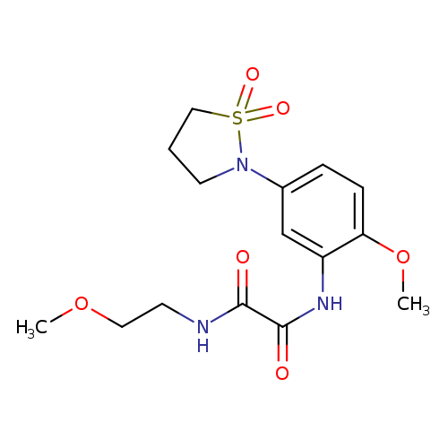 N'-[5-(1,1-dioxo-1lambda6,2-thiazolidin-2-yl)-2-methoxyphenyl]-N-(2-methoxyethyl)ethanediamide