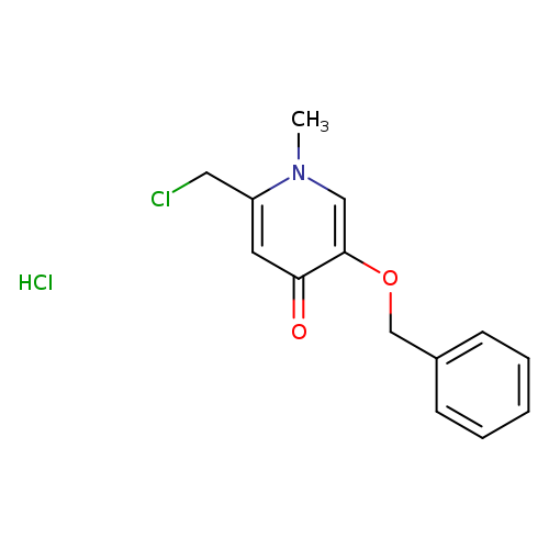 5-(benzyloxy)-2-(chloromethyl)-1-methyl-1,4-dihydropyridin-4-one hydrochloride