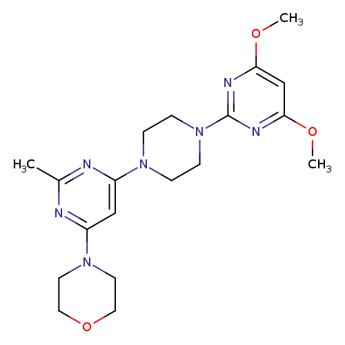 4-{6-[4-(4,6-dimethoxypyrimidin-2-yl)piperazin-1-yl]-2-methylpyrimidin-4-yl}morpholine