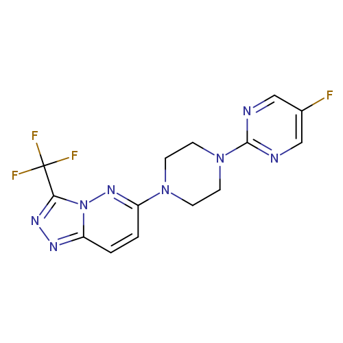 5-fluoro-2-{4-[3-(trifluoromethyl)-[1,2,4]triazolo[4,3-b]pyridazin-6-yl]piperazin-1-yl}pyrimidine