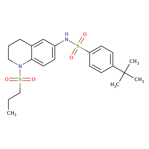 4-tert-butyl-N-[1-(propane-1-sulfonyl)-1,2,3,4-tetrahydroquinolin-6-yl]benzene-1-sulfonamide