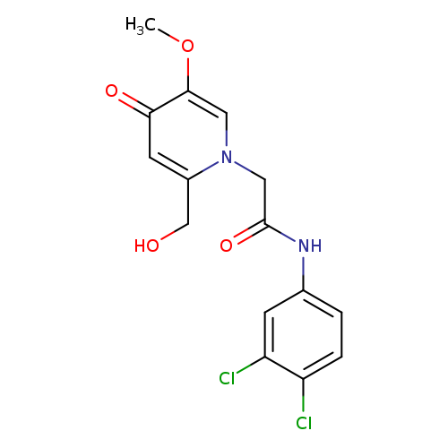 N-(3,4-dichlorophenyl)-2-[2-(hydroxymethyl)-5-methoxy-4-oxo-1,4-dihydropyridin-1-yl]acetamide