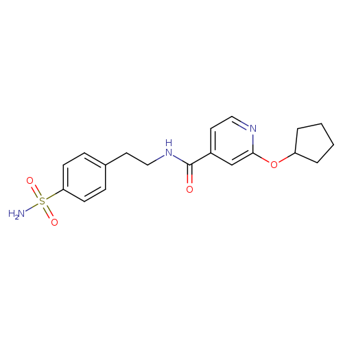 2-(cyclopentyloxy)-N-[2-(4-sulfamoylphenyl)ethyl]pyridine-4-carboxamide