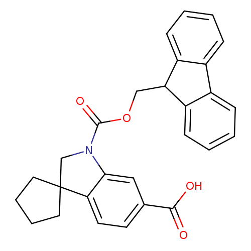 1'-{[(9H-fluoren-9-yl)methoxy]carbonyl}-1',2'-dihydrospiro[cyclopentane-1,3'-indole]-6'-carboxylicacid