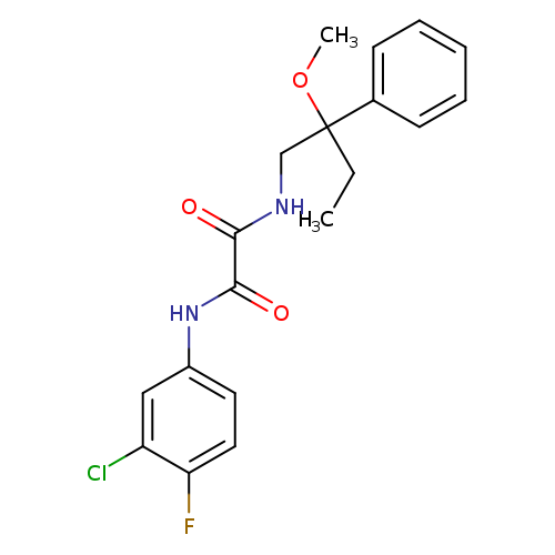 N-(3-chloro-4-fluorophenyl)-N'-(2-methoxy-2-phenylbutyl)ethanediamide