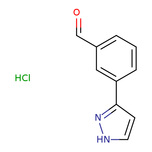 3-(1H-pyrazol-3-yl)benzaldehyde hydrochloride
