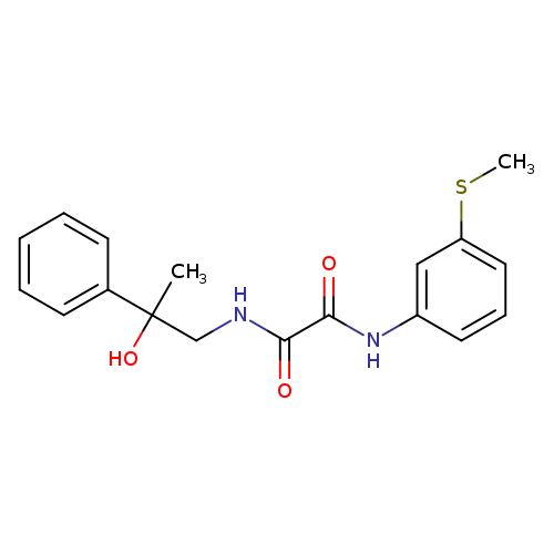 N'-(2-hydroxy-2-phenylpropyl)-N-[3-(methylsulfanyl)phenyl]ethanediamide